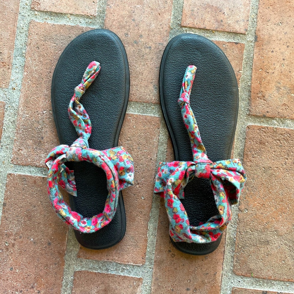 Sanuk Women's Yoga Sling Ella Print Vintage Sandal (Size 10)